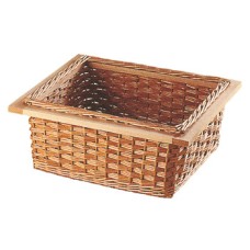 Wicker Basket Natural with Beech Frame For cabinet width 400 mm frame width 320 mm
