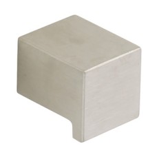 Knob Stainless Steel 25 x 25 mm Metropolis Satin