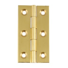 Butt Hinge 64 x 35 mm Brass Polished brass