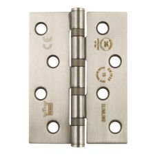 Butt Hinge 102 x 76 mm 304 Stainless Steel Phoenix Slimline Grade 13 BS EN 1935 Square corners polished stainless steel