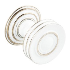 Knob Brass Ø 32-38 mm Bordeaux White/polished nickel finish Ø 38 mm