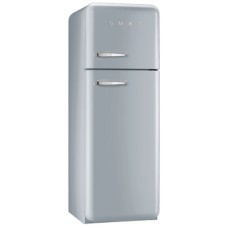 Fridge-Freezer Freestanding Total Capacity 298 Litres Smeg 50’s Style FAB30RSV5 - Silver right hand hinge