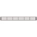 Ventilation Grille for Recess Mounting 570 x 57 mm Ventilation area 200 cm2 recessed length 540 mm matt silver F1
