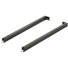 Rectangular Rail Set for Matrix Box P Drawer System For gallery railing system Length 450 mm anthracite
