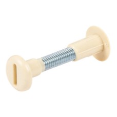 Connecting Screw 2-Piece with Sleeve M6 Thread For Ø 8 mm hole For wood thickness 15-18 mm length 30-39 mm beige