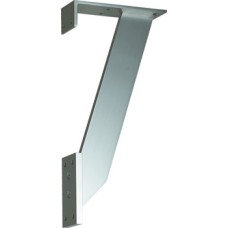 Breakfast Bar Support for Fixing to Cabinet Wall Matt aluminium