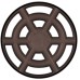 Ventilation Trim for Recess Mounting Ø 48 mm Plastic Round Ventilation area 4.3 cm2 brown