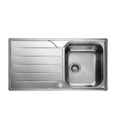 Sink Single Bowl and Drainer Rangemaster Michigan MG9501 Stainless steel sink top mount Reversible drainer