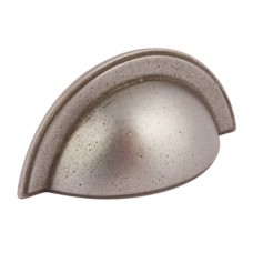Cup Pull Handle Cast Iron Fixing Centres 64 mm Ironbridge Natural iron finish