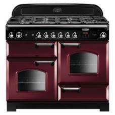 Range Cooker Natural Gas 1100 mm Rangemaster Classic 110 CLA110NGFCY/C - Cranberry finish chrome trim
