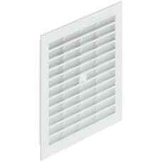 Ventilation Grille for Recess Mounting with Flanged Rim 154 x 154 mm Plastic Ventilation area 85 cm2 white