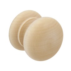 Turned Knob Wood Ø 44 mm End Grain Beech