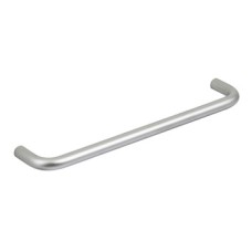 D Pull Handle Steel Ø 8 mm Fixing Centres 96-448 mm Aluminium coloured fixing centres 256 mm