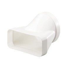 End Piece White Plastic System 125/150 System 150 height x width 94 x 227 mm Ø 150 mm