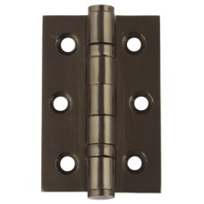 Butt Hinge Ball Bearing Steel Length x width: 76 x 51 mm black