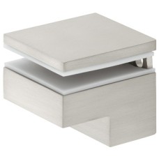 Shelf Support Screw Fixing for Glass or Wooden Shelves and for 6-25 mm Thickness Stainless steel effect