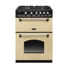 Range Cooker Natural Gas 600 mm Rangemaster Classic 60 CLA60NGFCR/C - Cream finish chrome trim