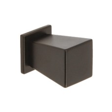 Knob with Backplate Zinc Alloy 15 x 15 mm Augusta Matt black