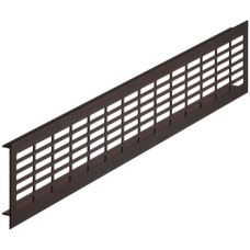 Ventilation Grille for Recess Mounting 480 x 80 mm 480 x 80 mm Ventilation area  150.4 cm2 recessed length 460 mm dark brown MC4