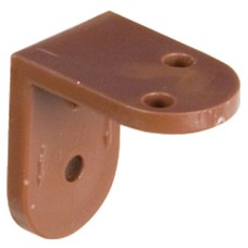 Angled Bracket Screw Fixing Plastic Brown