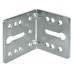 Mounting Bracket Steel with 2 Keyholes Nickel plated finish