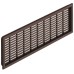 Ventilation Grille for Recess Mounting with Flanged Rim Straight-edged Ventilation area 120 cm2 length 225 mm recessed length 220 mm height 120 mm recessed height 116 mm white