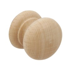 Turned Knob Wood Ø 34 mm End Grain Beech