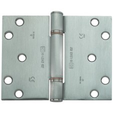 Projection Butt Hinge 3 Knuckle 100 x 124 mm Stainless Steel Hi-Load Staggered hole pattern Satin
