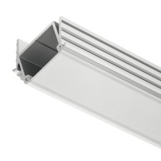 Aluminium Profile for Recess Mounting Angled 11 mm Depth Loox 1192 To suit Loox LED flexible strip lights With frosted cover angled mounting