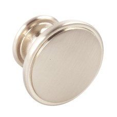 Knob Zinc Alloy Ø 38 mm Henrietta Stainless steel effect finish