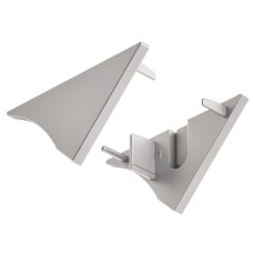 End Caps to Suit Aluminium Profile 833.74.898 Loox 2193 Plastic Silver coloured