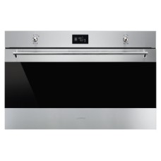 Single Oven Multifunction Finger-Friendly 10 Functions 900mm Smeg Classic SF9390X1 - Stainless steel and dark glass