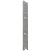 Cover Cap for 186 mm Drawer Sides Height 197 mm Nova Pro Scala To create Nova Pro Scala internal drawers Silver