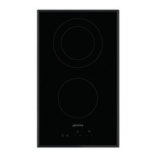 Hob Ceramic Touch Control with Angled Edge Glass 300 mm Smeg SE332EB - Black