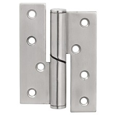 Butt Hinge 102 x 76 mm Grade 304 Stainless Steel size 101 mm Falling hinge anti-clockwise closing satin