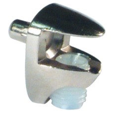 Shelf Support Plug in Clamp Design for 4-10 mm Glass Shelves Cobra For 4-6 mm glass thickness