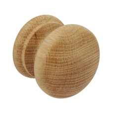 Turned Knob Wood End Grain Oak