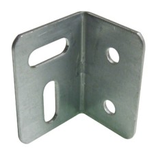 Angled Bracket with Horizontal and Vertical Slot Galvanized