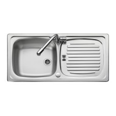 Sink Single Bowl and Drainer Rangemaster Euroline EL860 Stainless steel sink top mount Reversible