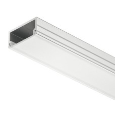 Aluminium Profile for Flexible Strip Lights Loox 2190 To suit Loox LED flexible strip lights With frosted cover height 8.5 mm width 18 mm length 2500 mm
