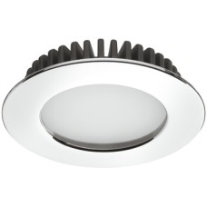 LED Downlight 12 V Ø 65 mm Rated IP44 Loox LED 2020 Luminous flux: 142 lm Polished chrome warm white 3000 K