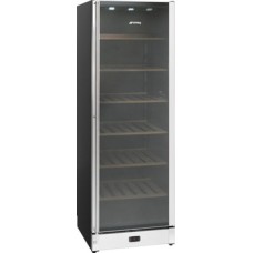 Wine Cooler for 115 Bottles Smeg SCV115A - Black and stainless steel right hand hinged