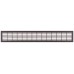 Ventilation Grille for Recess Mounting 480 x 80 mm 480 x 80 mm Ventilation area  150.4 cm2 recessed length 460 mm silver matt F1