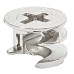 Connector Housing without Rim Zinc Alloy Minifix 15 For wood thickness from 12 mm and above drilling depth D: 9.5 mm dim. A: 6 mm bright