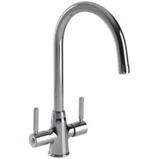 Mixer Tap Dual Lever Monobloc Mixer Häfele Coronda Polished chrome
