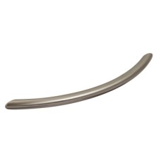 Bow Handle Steel Fixing Centres 96-288 mm Clifton Brushed stainless steel effect hole centres 224 mm