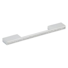 D Pull Handle Zinc Alloy Fixing Centres 160 mm Glitter Polished chrome with glitter inner sealed