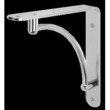 Fixed Bracket Wall Fixing Decorative for Wooden Shelves Polished chrome