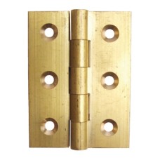 Broad Style Hinge 51 x 38 mm Brass With brass pin Self colour