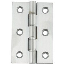 Butt Hinge DPBW 76 x 51 mm Brass Satin chrome